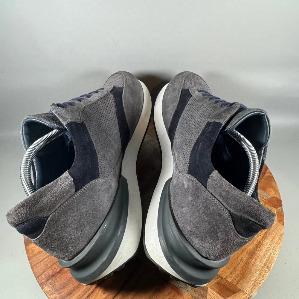 Johnston & Murphy Collection XC4 Prentiss Gray Suede Sneakers Mens 13 M